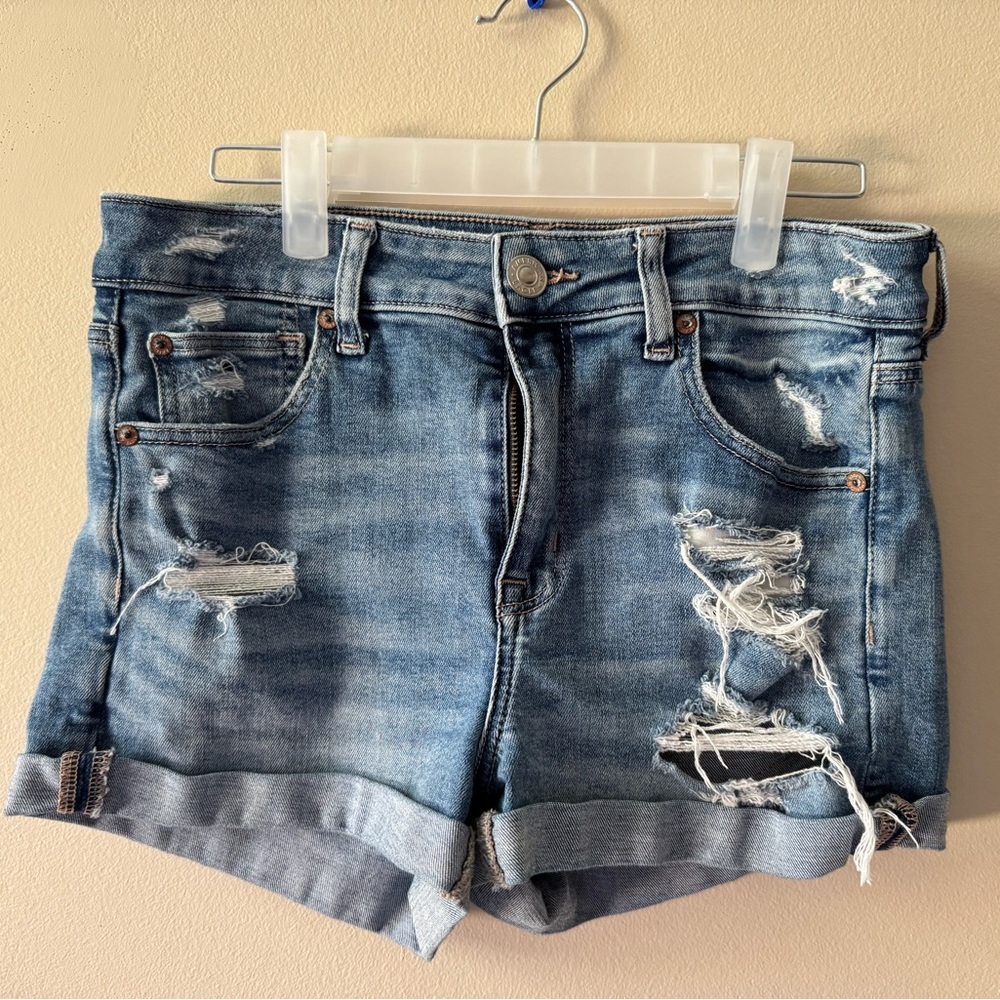 AE Distressed Denim Shorts